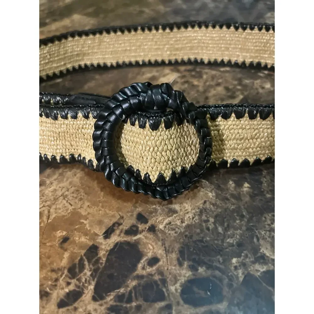 Women’s straw woven belt